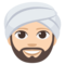 Person Wearing Turban - Light emoji on Emojione